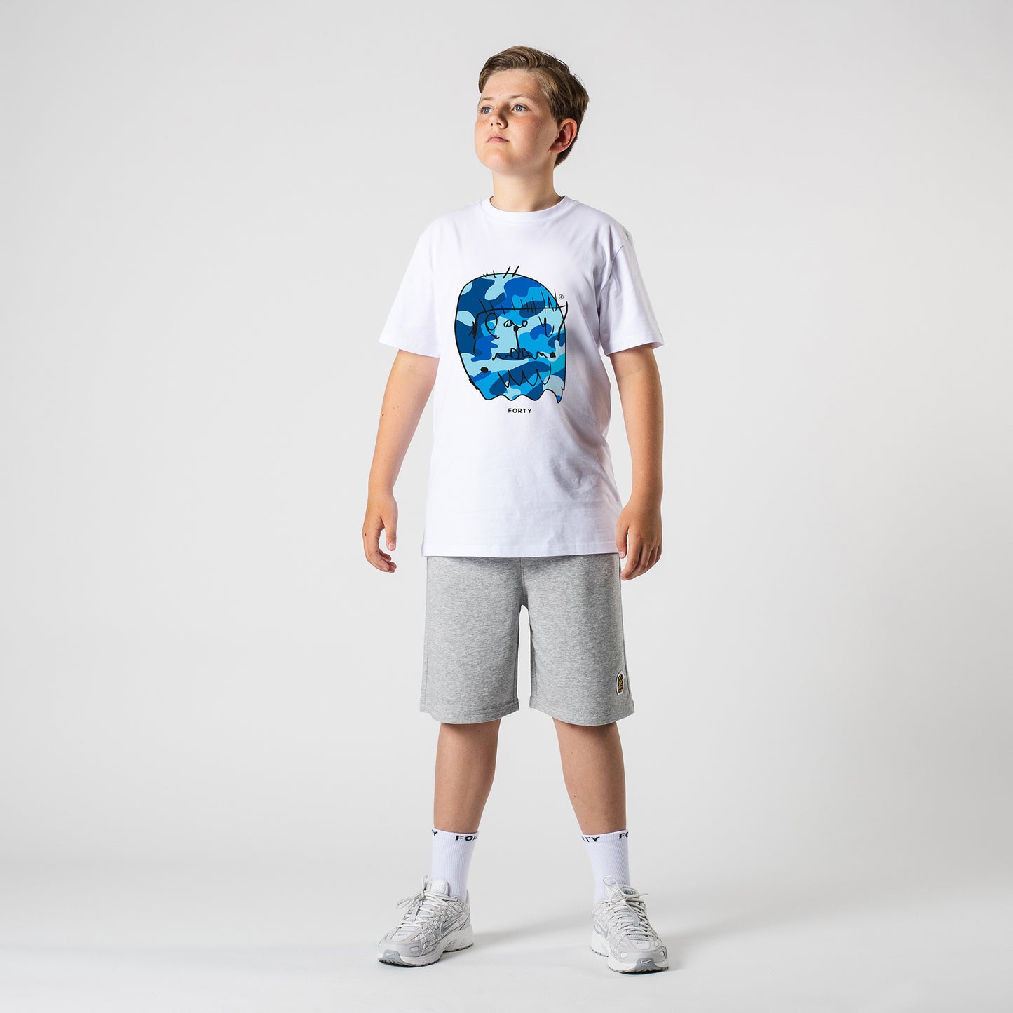 Junior Benjamin SS26 Tee (White/Blue)