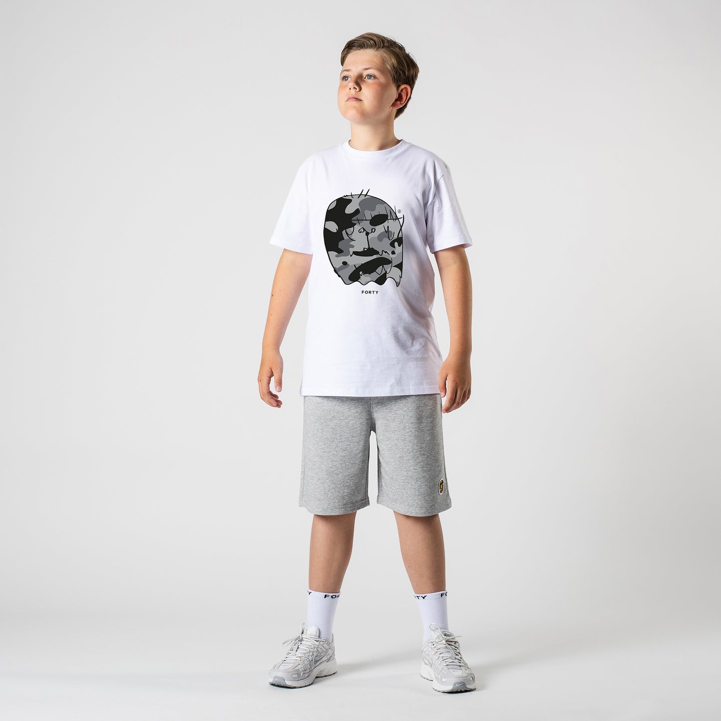 Junior Benjamin SS26 Tee (White/Grey)