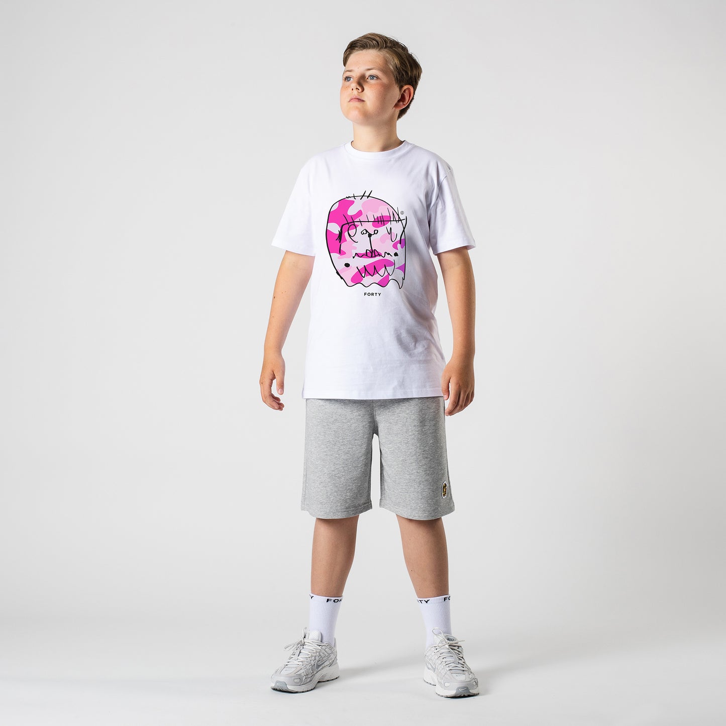 Junior Benjamin SS26 Tee (White/Pink)