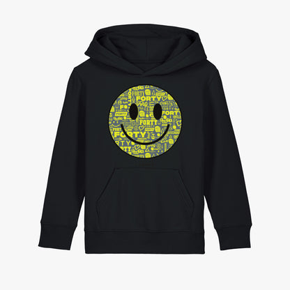 Junior Forty Smiley Hoodie (Black/Yellow)