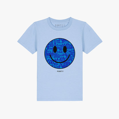 Junior Forty Smiley Tee (Blue/Blue)