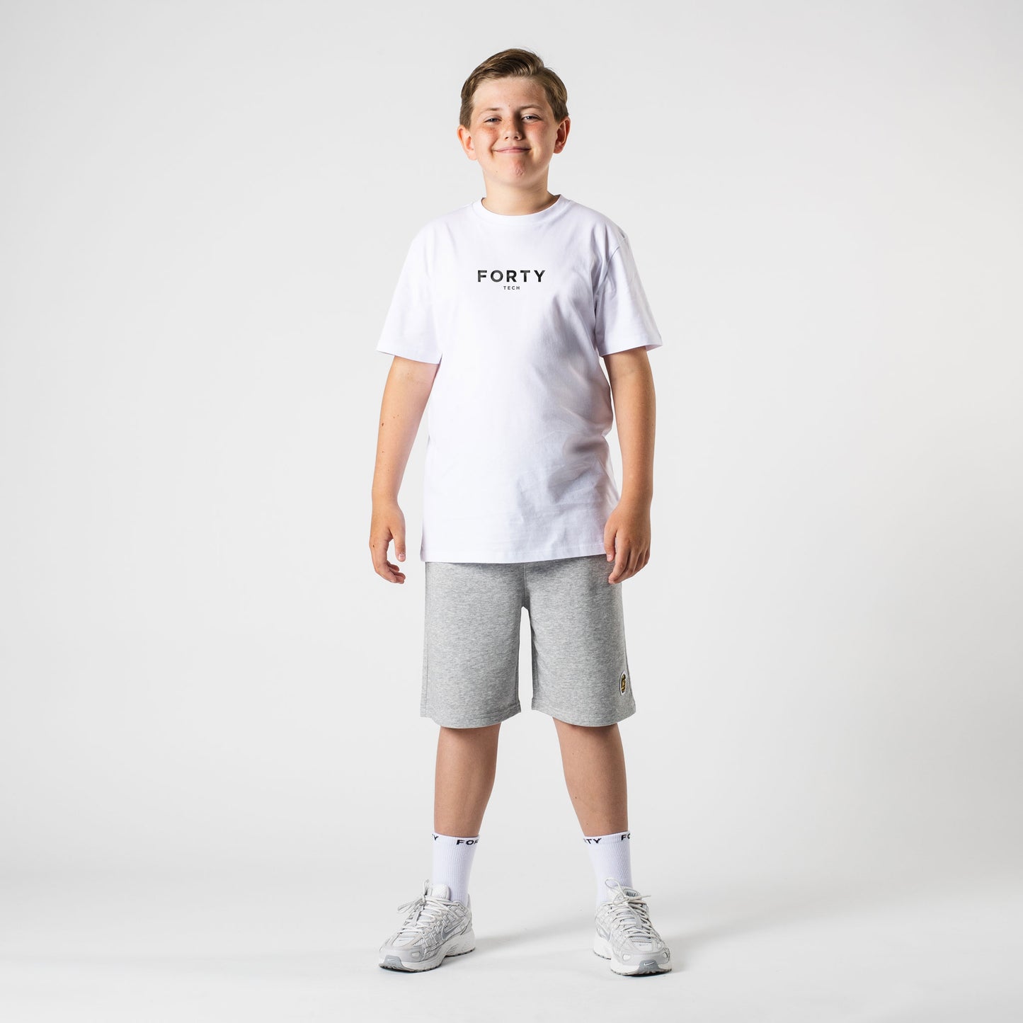 Junior Shadow Tech SS26 Tee (White)