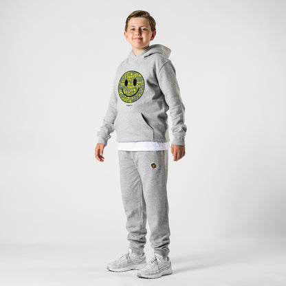 Junior Forty Smiley Hoodie (Grey/Yellow)