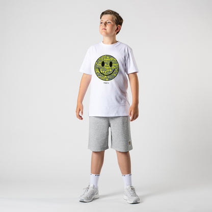 Junior Forty Smiley Tee (White/Yellow)