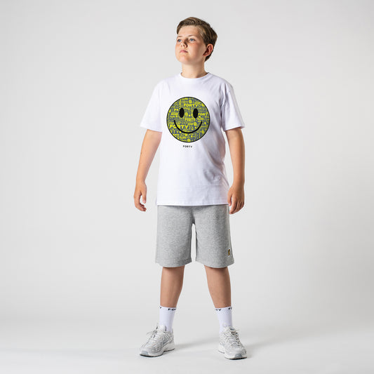 Junior Forty Smiley Tee (White/Yellow)