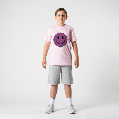 Junior Forty Smiley Tee (Pink/Pink)