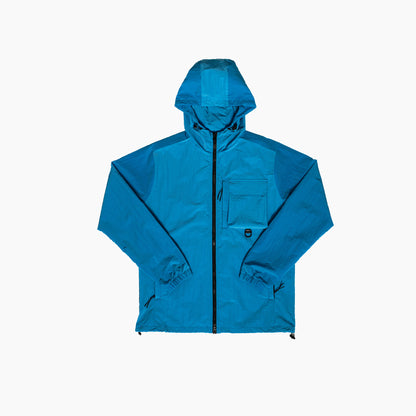 Jethro Hooded Overshirt (Metallic Nordic Blue)