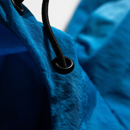 Jethro Hooded Overshirt (Metallic Nordic Blue)