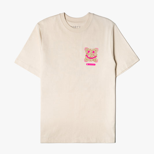 Cure Tee (Natural/Pink)