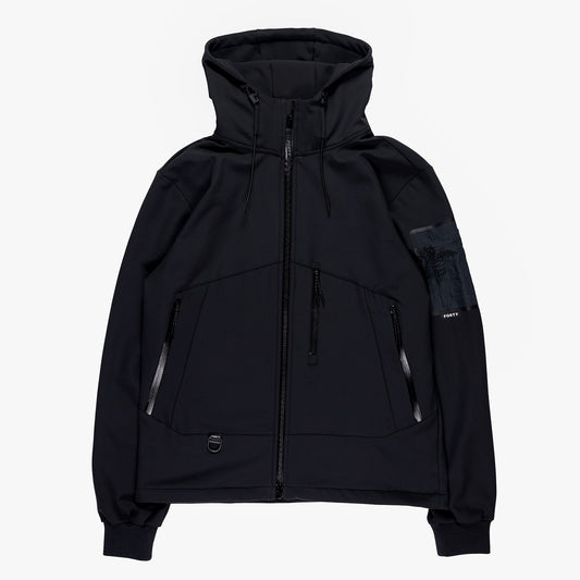 Sloan Tech Softshell Hooded Jacket (Black)