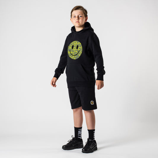 Junior Forty Smiley Hoodie (Black/Yellow)