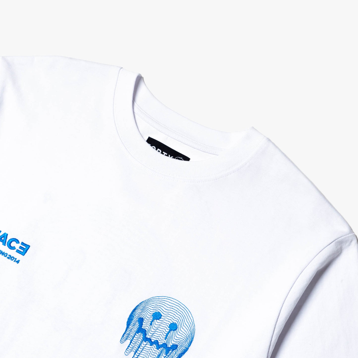 Deface TOPO Tee (White/Electric)