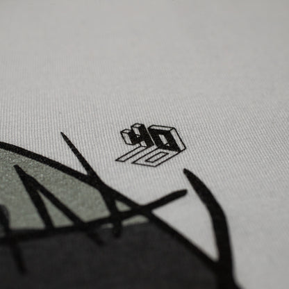 Essential Benjamin Tee (White/Reflective Onyx)