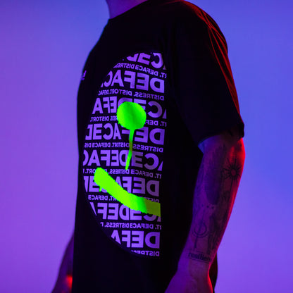 Deface Smiley Tee (Black)