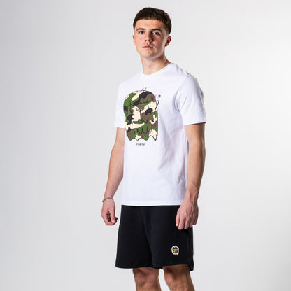 Essential Benjamin OG Tee (White/Green Camo)