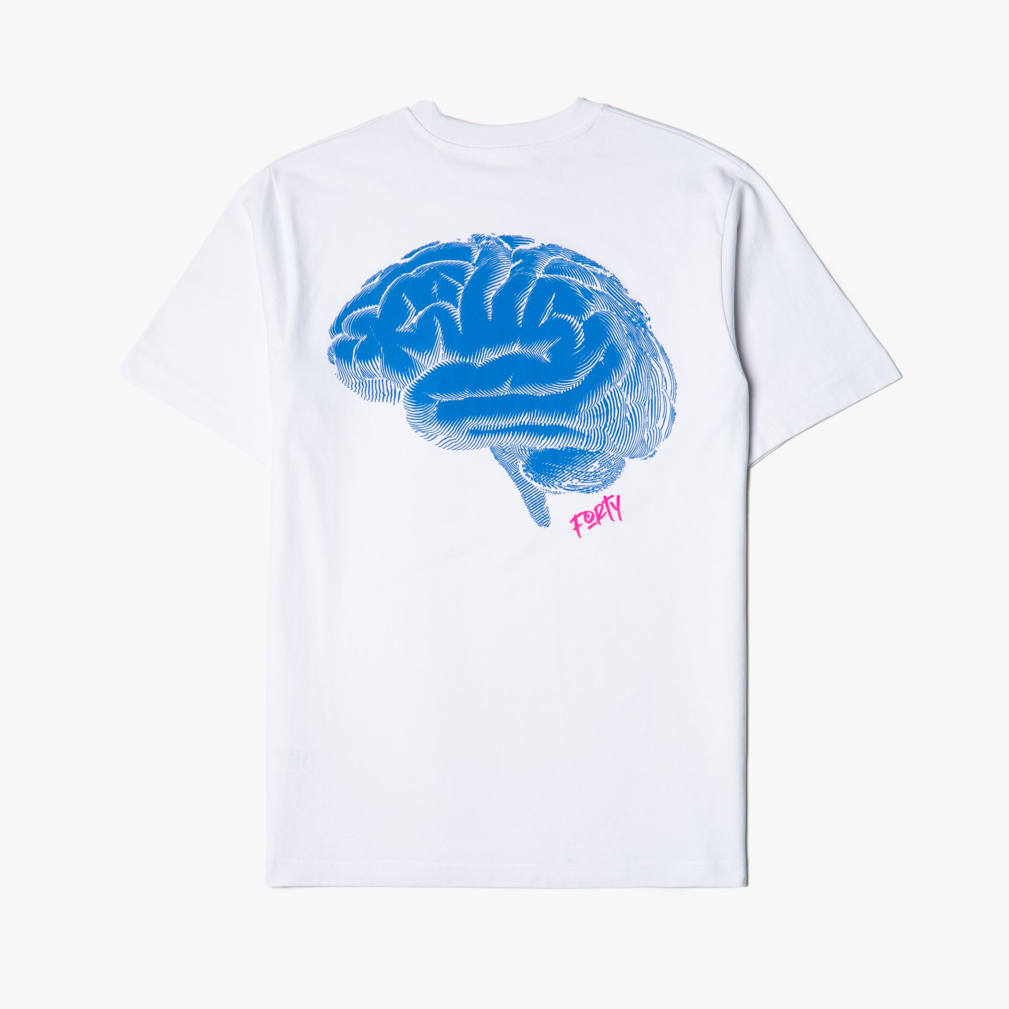 Sigmund Brain Tee (White/Pink/Blue)