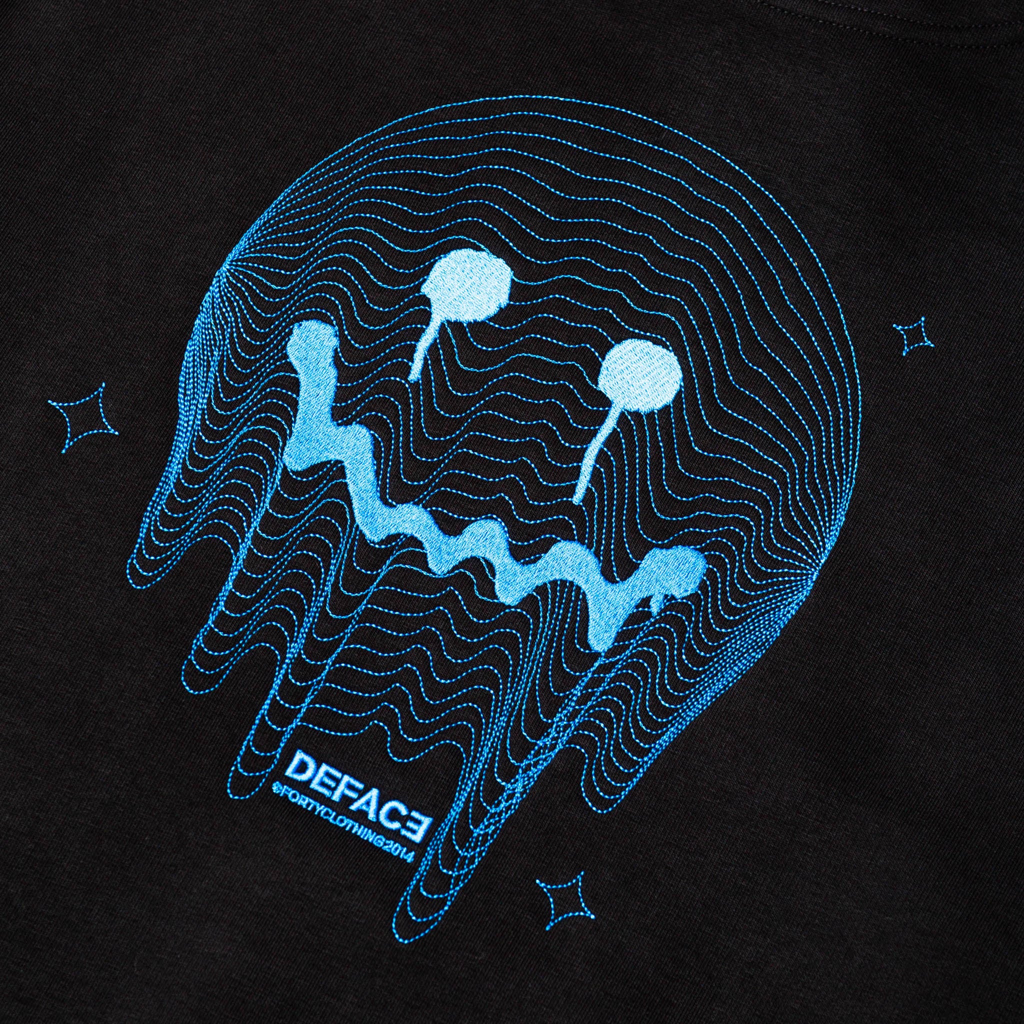 Deface TOPO Hoodie (Black/Electric) – Forty Clothing