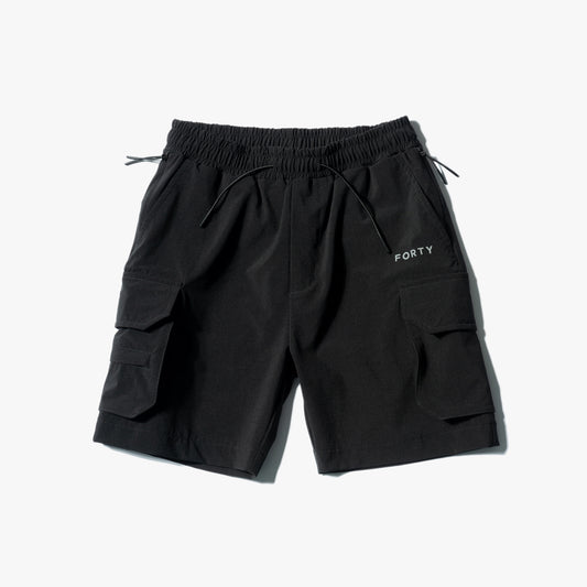 Junior Clyde Cargo Shorts (Black)