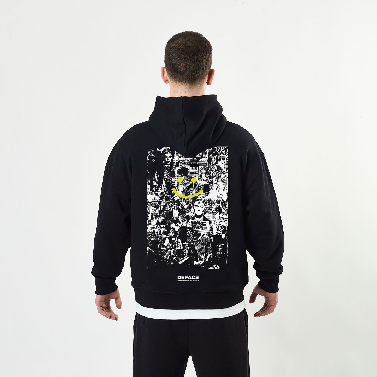 Deface Writer Hoodie (Black/Yellow)