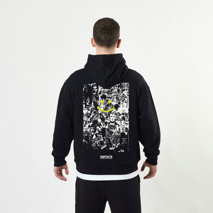 Deface Writer Hoodie (Black/Yellow)