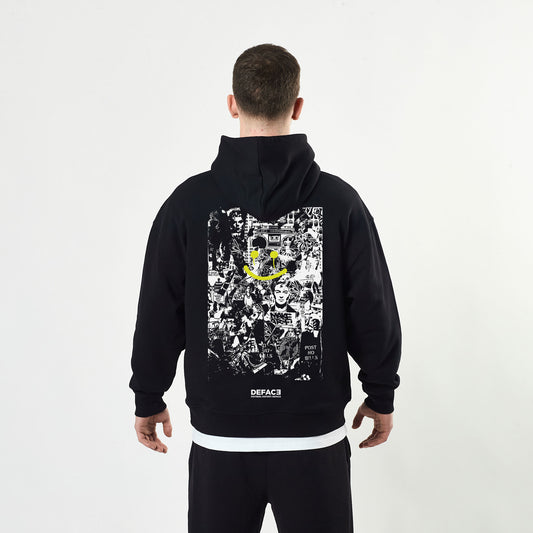 Deface Writer Hoodie (Black/Yellow)