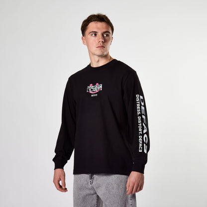 Deface Writer L/S Tee  (Black)