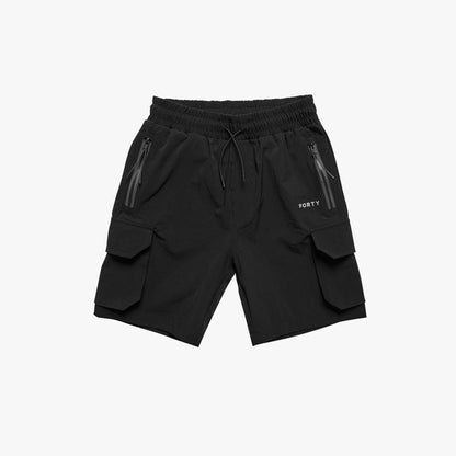 Jnr Tech Latta Tech Cargo Short (Black)