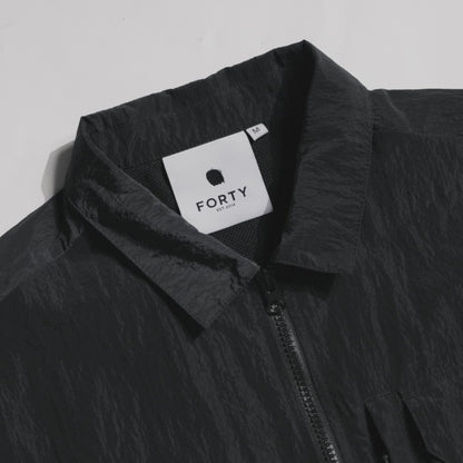 Jethro Overshirt (Metallic Black)