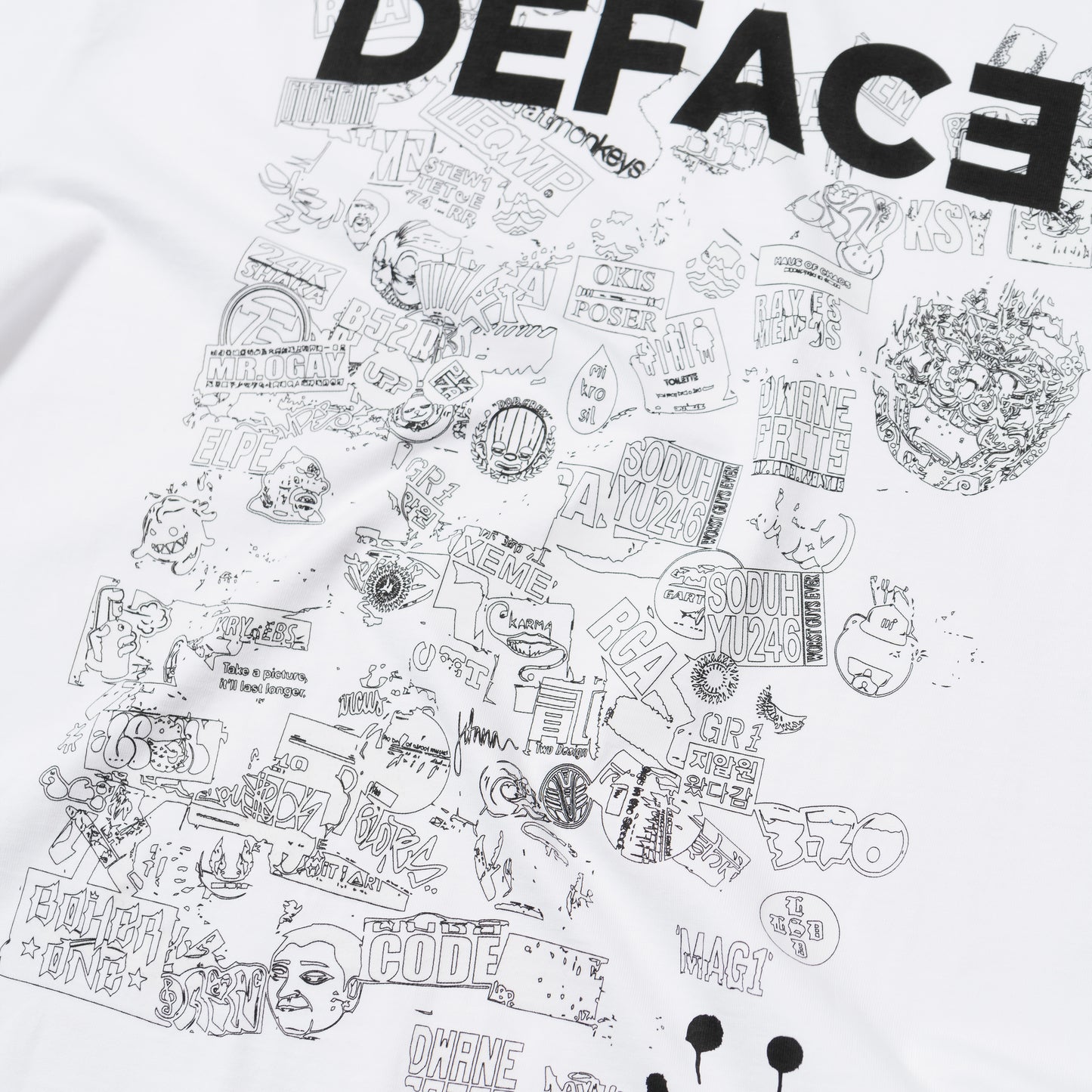 Deface Tee (White/Photochromic)