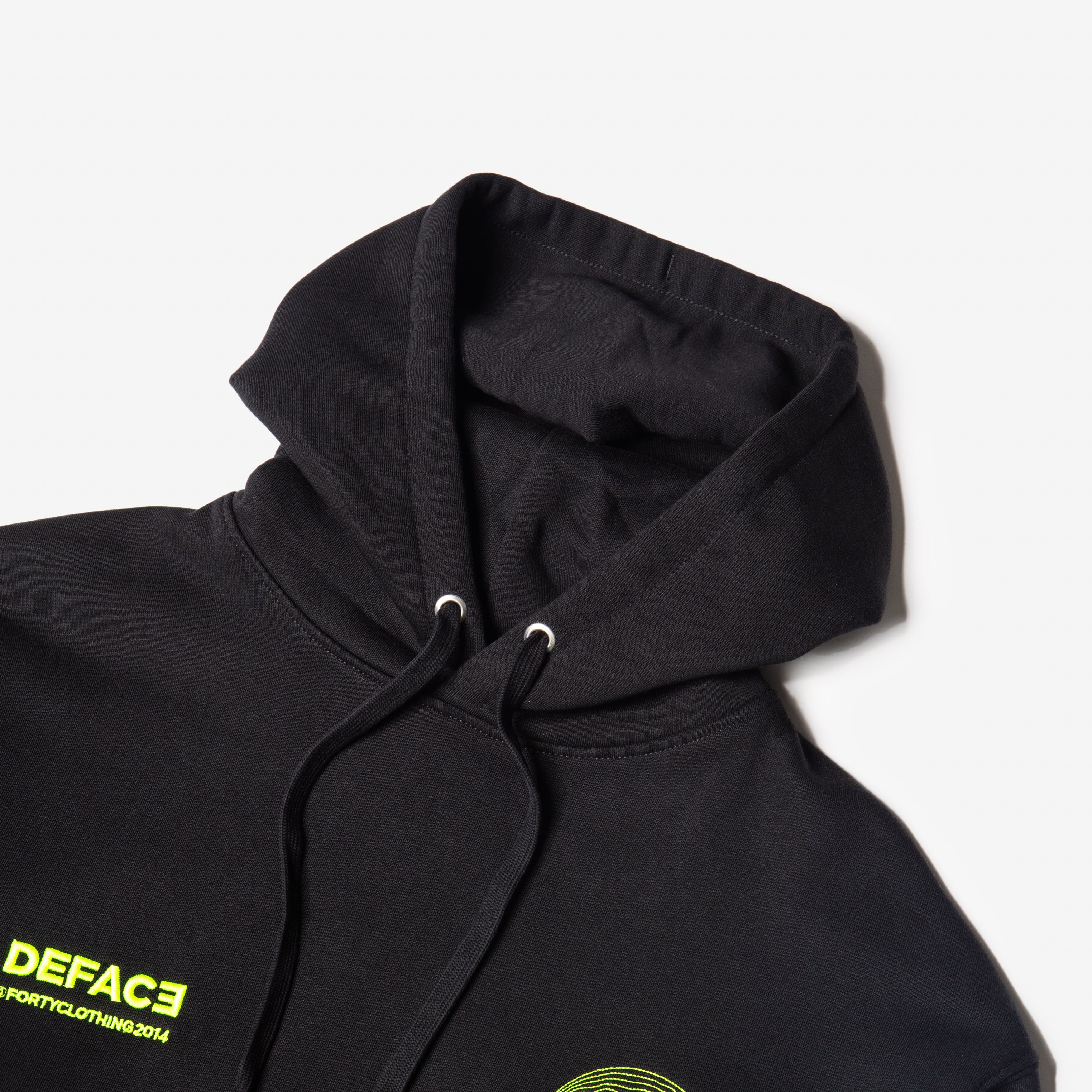 Deface TOPO Hoodie (Black/Fluorescent)